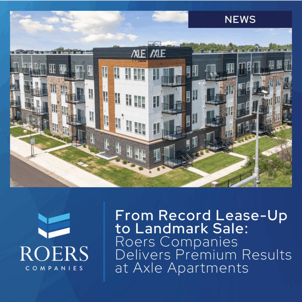From Record Lease-Up to Landmark Sale: Roers Companies Delivers Premium Results at Axle Apartments