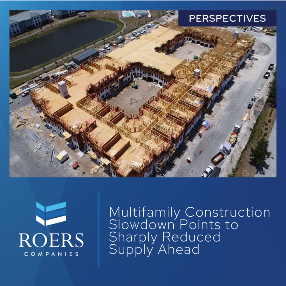 Multifamily Construction Slowdown Points to Sharply Reduced Supply Ahead