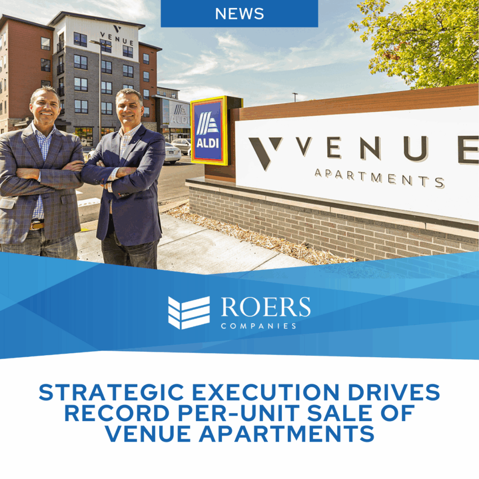 Strategic Execution Drives Record Per-Unit Sale of Venue Apartments